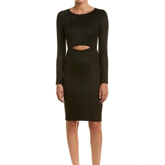 💞3 for $50💞BCBGMaxAzria Whitney Faux-Suede Cutout Dress - Picture 3 of 6